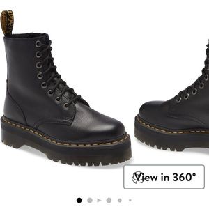 Dr. Martens Jadon Pisa Platform Black Boots size 8